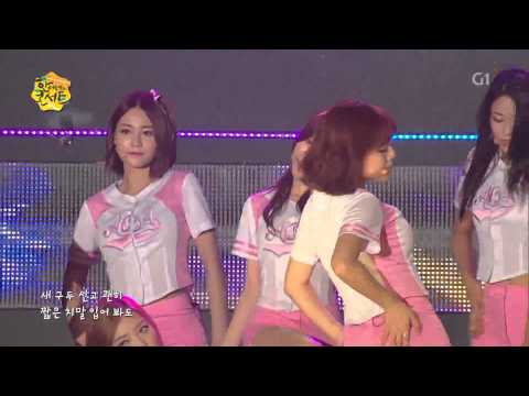 140817 Miniskirt 짧은 치마 - AOA @ Midsummer Night Concert 1080P