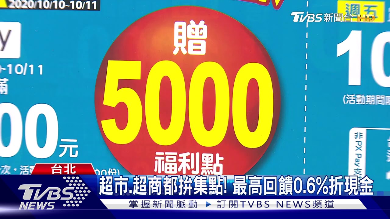 超市、超商都拚集點! 最高回饋0.6%折現金