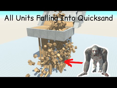 All Units Falling Into Quicksand ARBS |Animal Revolt Battle Simulator