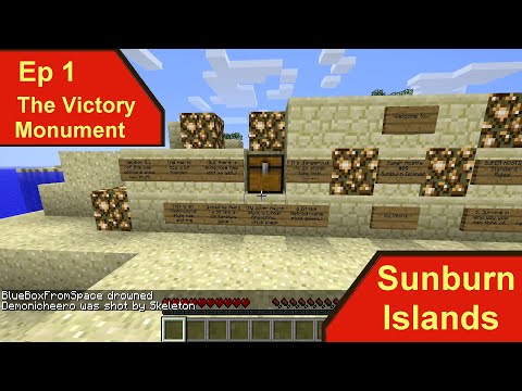 The Victory Monument | Sunburn Islands Episode 1 | Minecraft