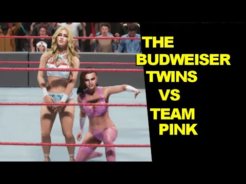 WWE 2K19 The Pink Team vs Budweiser Twins - Elimination Tag