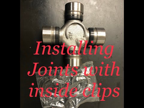 Joints with inside clips: install all the clips in your driveshaft