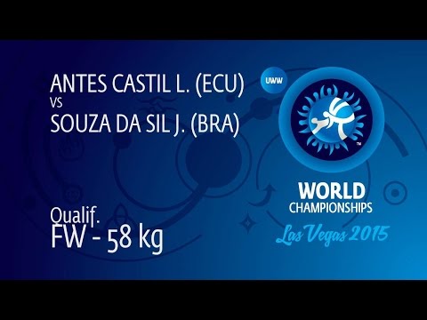 Qual. FW - 58 kg: L. ANTES CASTIL (ECU) df. J. SOUZA DA SIL (BRA), 9-1