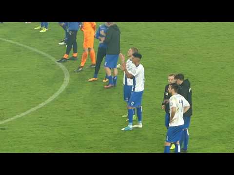 Stimmung nach Abpfiff 1. FC Magdeburg vs. Borussia Dortmund 24.10.17 DFB Pokal