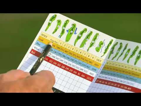 Part of a video titled How to Read a Golf Scorecard - YouTube