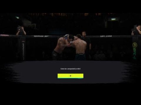 The Game has unexpectedly ended #FixUFC4