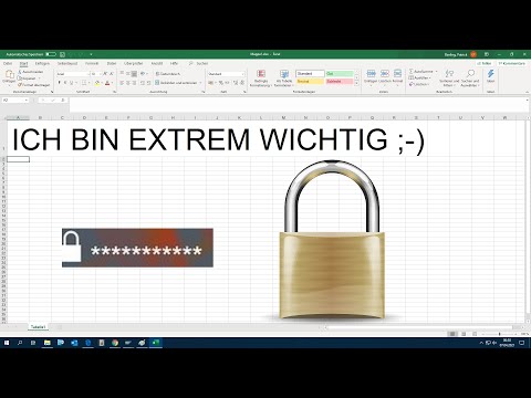 Excel Datei mit Passwort schützen & Passwortschutz wieder aufheben – Excel Dokument verschlüsseln
