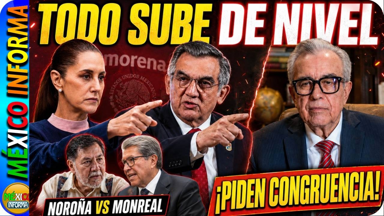TODO SUBE DE NIVEL: LE PIDEN CONGRUENCIA A ROCHA MOYA. SALEN COMUNICADOS. NOROÑA CRITICA A MONREAL.