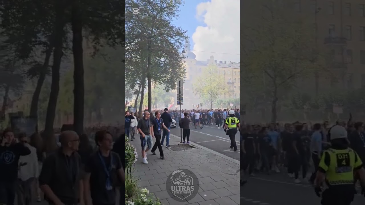 🔥 Stockholm Derby Build-Up | Djurgården Fans Before AIK Clash 🇸🇪 #ultras #football #calcio