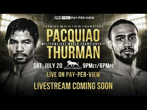 Pacquiao vs. Thurman: PBC On FOX PPV LA Press Conference Live Stream