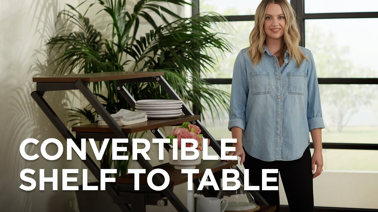 Video 1 Convertible Bookshelf to Table Designs