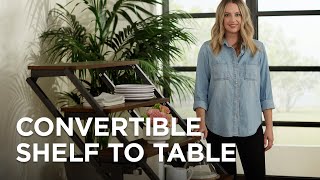 Convertible Bookshelf to Table Designs