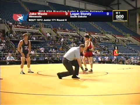 Junior Freestyle 171 pounds - Logan Storley vs. Jake Waste