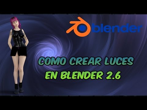20. Videotutorial de como crear luces en Blender 2.6