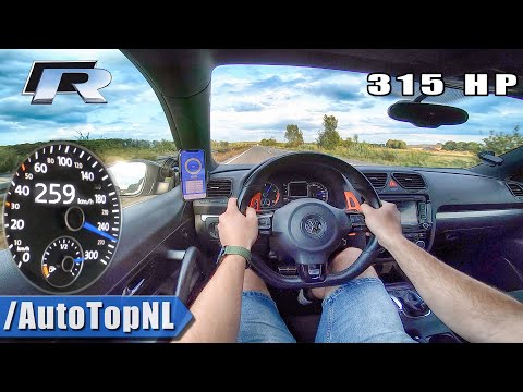 VW Scirocco R 2.0 TSI 315HP TOP SPEED on AUTOBAHN by AutoTopNL