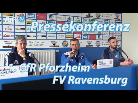 "Wäre fahrlässig, jetzt einen Gang runterzuschalten" | PK 1.CfR Pforzheim - FV Ravensburg, 29.4.2023