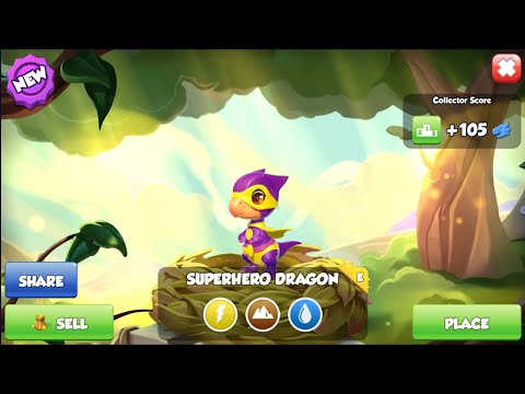 Hatched Superhero Dragon | Enchantment Breeding | Dragon Mania Legends