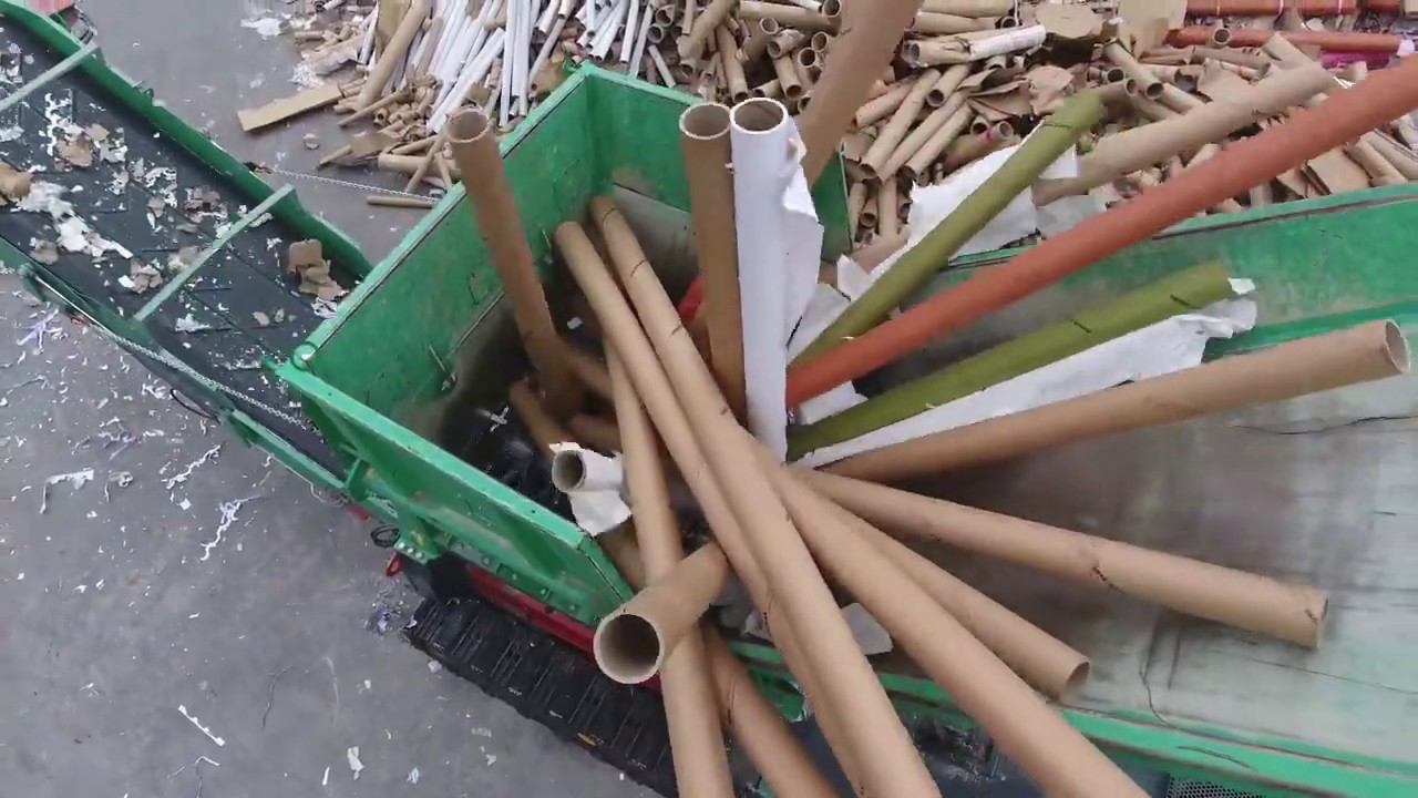 Watch Trituración de Tubos de Cartón y Papel con HAAS Now Trituración de Tubos de Cartón y Papel con HAAS