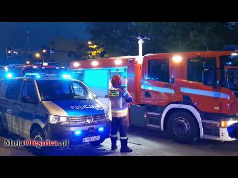 26.06.2021 Oleśnica - pożar kamienicy