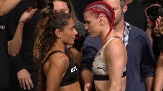 Tabatha Ricci vs. Gillian Robertson - Weigh-in Face-Off - (UFC Fight Night: Emmett vs. Topuria)