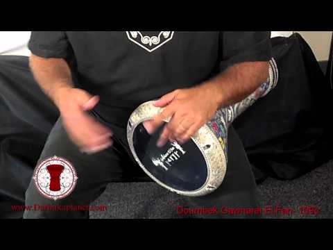 Gawharet El Fan Blue Madam MOP Doumbek Drum (109c)