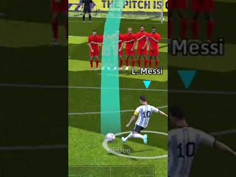I recreated Messi's Free kick✔️//#efootball #short #shorts