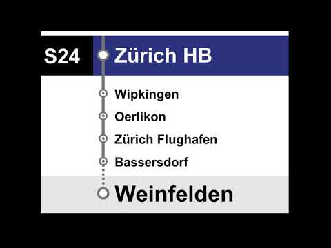 ZVV Ansagen - S24 Zug-Zürich HB-Winterthur-Weinfelden