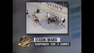 Dixon Ward suspended 3 games 10/9/93