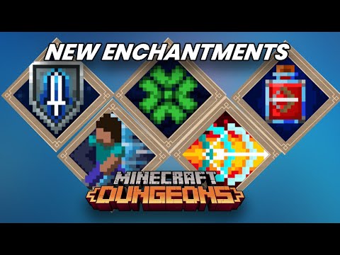 Hidden Depths DLC ALL New ENCHANTMENTS | Minecraft Dungeons