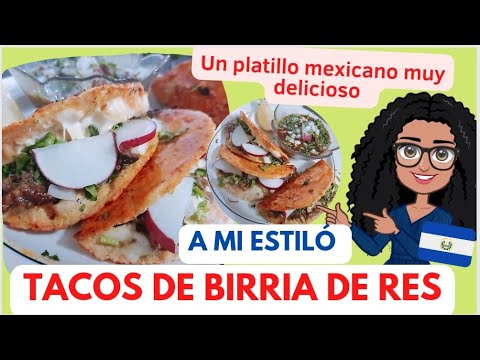 🔴 cómo hacer TACOS DE BIRRIA DE RES fácil y riquísimos al estilo de Amor por la cocina 💖