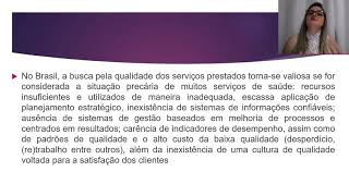 Aula 03 - Avaliação da Qualidade nos Serviços de Saúde