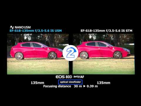 Canon EF-S 18-135mm f/3.5-5.6 IS USM - AF Speed Comparison