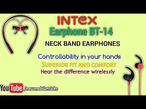 Intex Bt-14 Neck Band Bluetooth Earphones Unboxing in Telugu- New Mobile Tricks