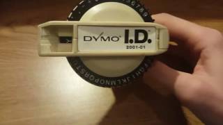 How to load a Dymo I.D. 2001-01 Label Maker