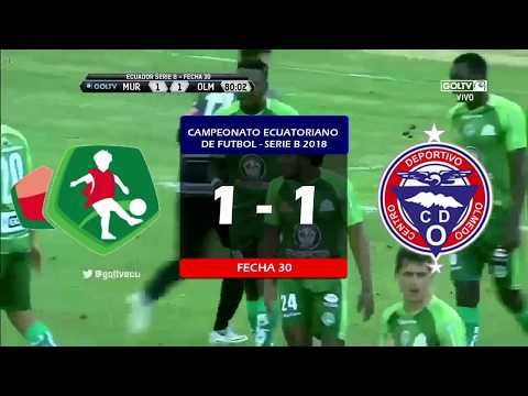 Mushuc Runa SC 1 - 1 CD Olmedo | Serie B 2018 ~ Fecha 30 |