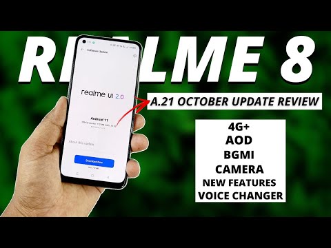 Realme 8 October A.21 Update Detailed Review - New Features, 4G+, BGMI, Voice Changer, AoD, Camera