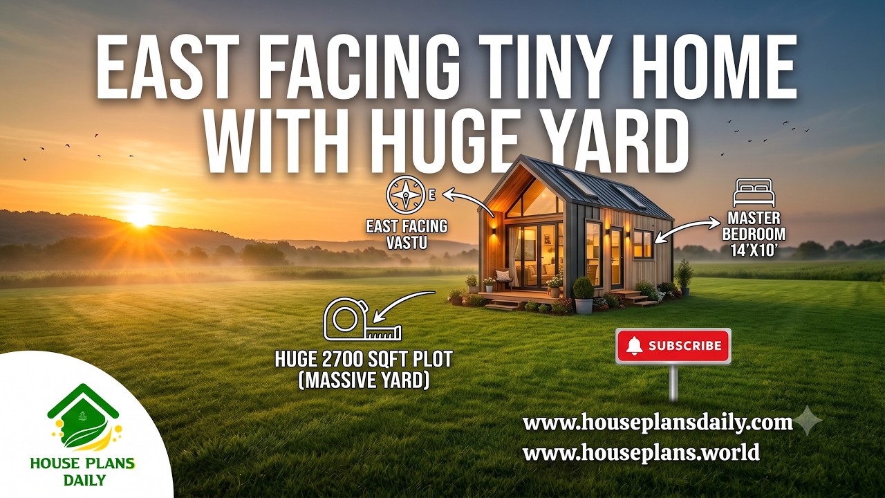 East Facing Tiny Home with Huge Yard
