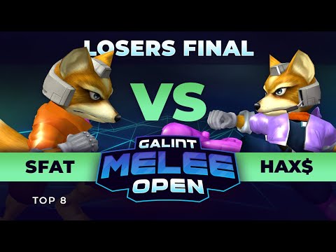 Galint Melee Open Top 8 - SFAT (Red Fox) vs Hax$ (Blue Fox) - Losers Final