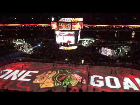 Chicago Blackhawks vs Florida Panthers intro 11/29/2016