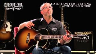 Video thumbnail for Gibson Limited Edition J-185 12-String Acoustic Guitar, demo'd by Don Ruffatto by Musician's Friend