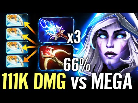 🔥 111.000 DMG Drow Ranger Aghanim + Daedalus vs NAGA —  66% Crit Chance 3x Split vs MEGA Dota 2 Pro