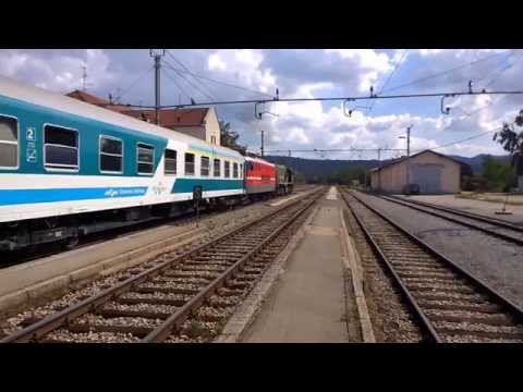 SZ Dragging 664 104 Train MV 483 at Logatec