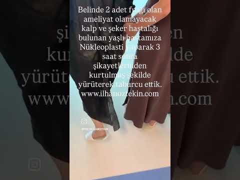 Bel fıtığında kalp ve şeker hastalığı da bulunan hastaya Nükleoplasti İşlemi