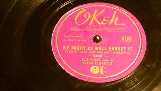 We Might As Well Forget It