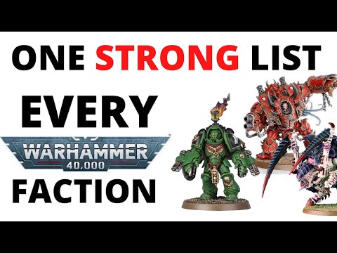 One Strong Army List for Every Warhammer 40K Army in Arks of Omen - Competitive Tournament Rosters
