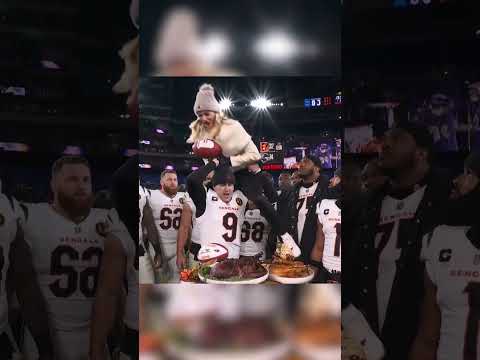 Joe Burrow BODYSLAMS reporter after Bengals’ 32-14 win vs Ravens #cincinattibengals #joeburrow