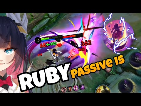 RUBY PASSIVE IS 🔥 RUBY GAMEPLAY | RUBY BEST BUILD 2025 | Ruby ikanji | MLBB
