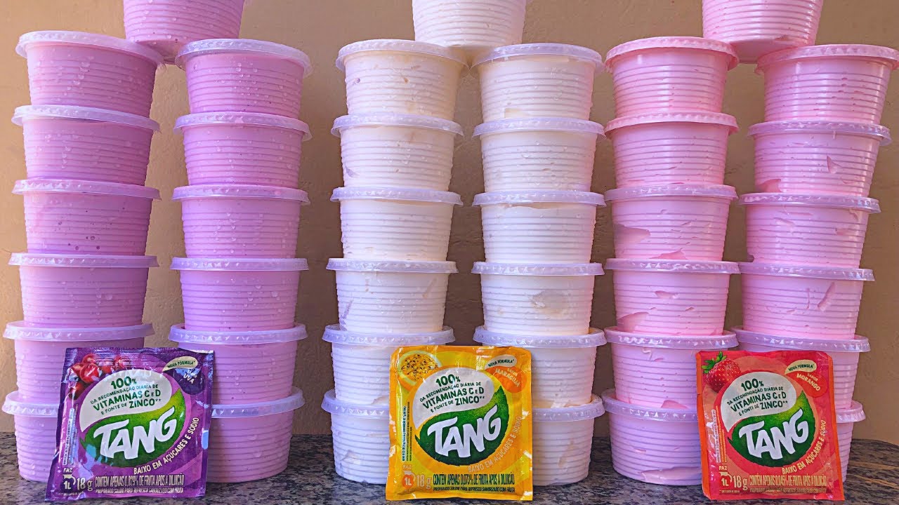 FATURE ALTO ✅ 1 PACOTE DE SUCO Rende 13 POTES de SORVETE - SORVETE CASEIRO