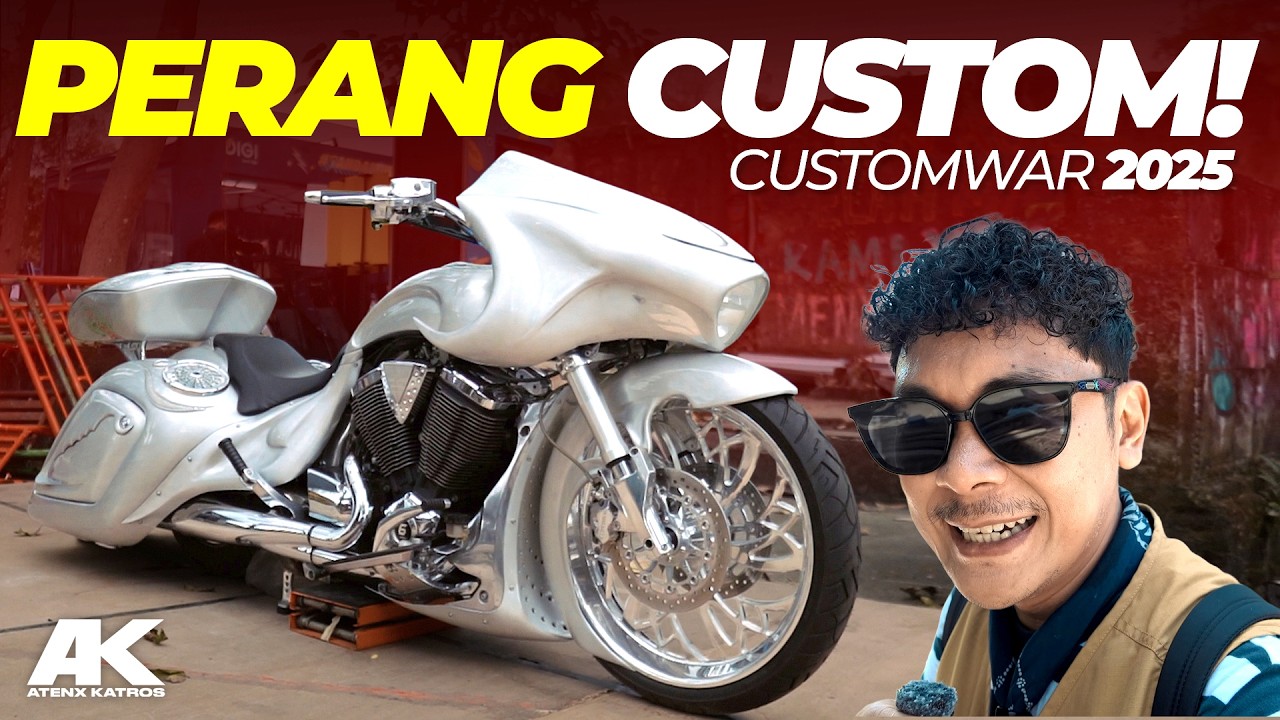 YANG GAK DATENG, WAJIB NONTON! CUSTOMWAR 2025! Surganya Event Motor Custom di Bali  #AtenxKatros