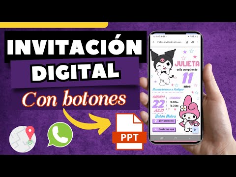 Como hacer una INVITACION con BOTONES en PowerPoint.📍📞Ubicacion y Asistencia